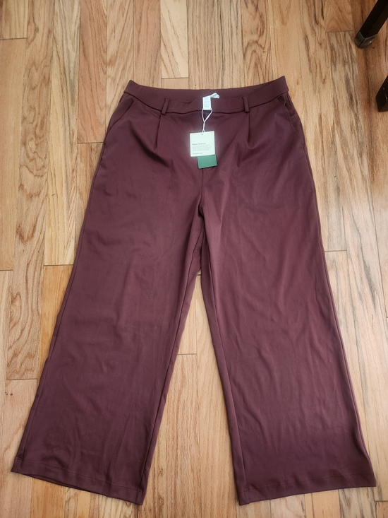 HALARA Pants - HALARA Wide-Leg Pants in Brown